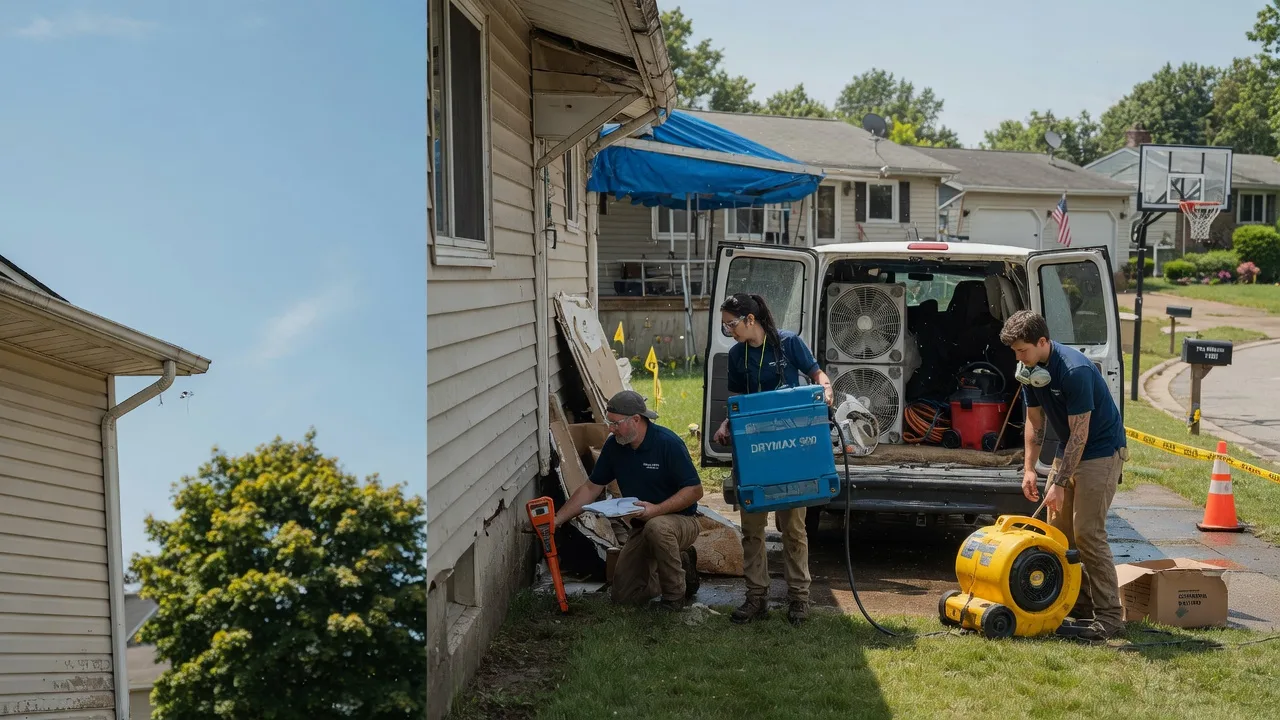 Ceiling Leak Cleanup in Dunlo, PA near me